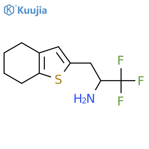 1,1,1-trifluoro-3-(4,5,6,7-tetrahydro-1-benzothiophen-2-yl)propan-2-amine structure
