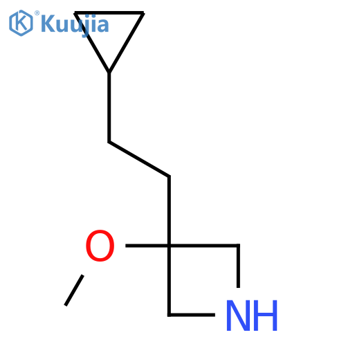3-(2-cyclopropylethyl)-3-methoxyazetidine structure