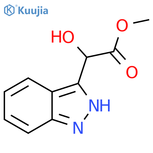 methyl 2-hydroxy-2-(1H-indazol-3-yl)acetate structure