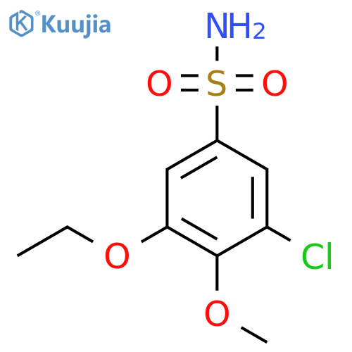 3-chloro-5-ethoxy-4-methoxybenzene-1-sulfonamide structure