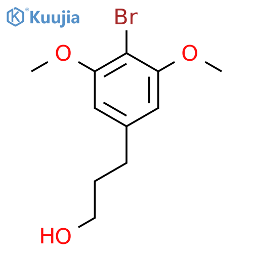 3-(4-bromo-3,5-dimethoxyphenyl)propan-1-ol structure