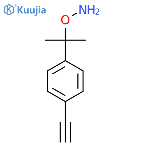 O-2-(4-ethynylphenyl)propan-2-ylhydroxylamine structure