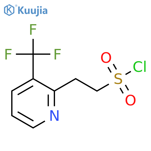 2-3-(trifluoromethyl)pyridin-2-ylethane-1-sulfonyl chloride structure