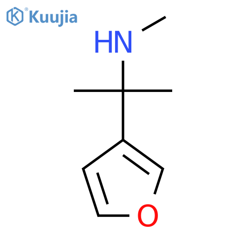 2-(furan-3-yl)propan-2-yl(methyl)amine structure