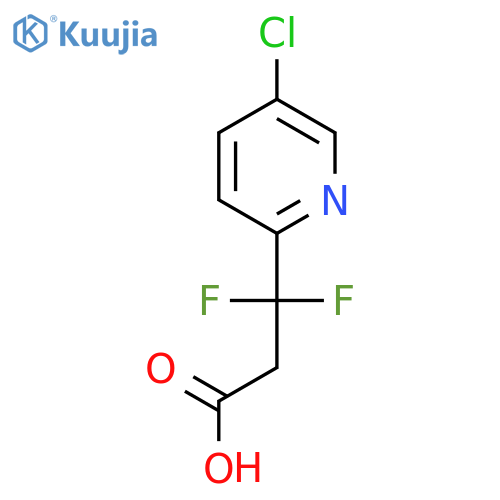 3-(5-chloropyridin-2-yl)-3,3-difluoropropanoic acid structure
