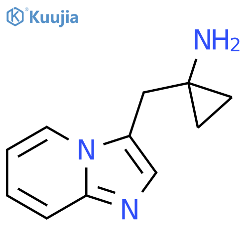 1-({imidazo1,2-apyridin-3-yl}methyl)cyclopropan-1-amine structure
