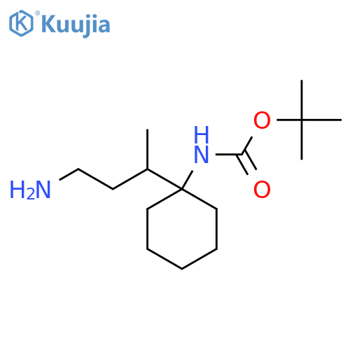 tert-butyl N-1-(4-aminobutan-2-yl)cyclohexylcarbamate structure