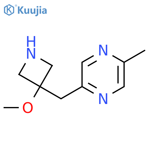 2-(3-methoxyazetidin-3-yl)methyl-5-methylpyrazine structure