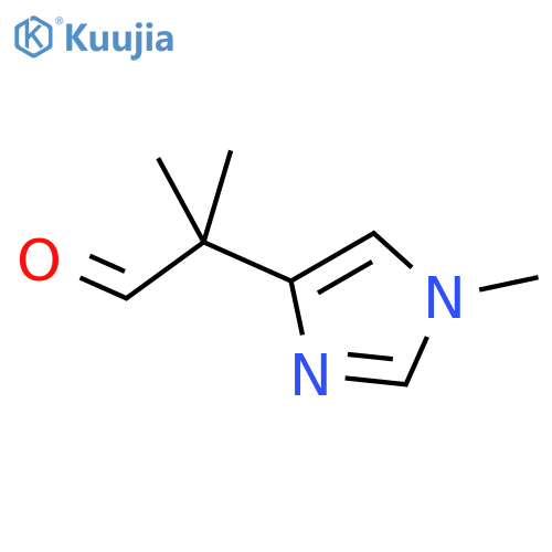 2-methyl-2-(1-methyl-1H-imidazol-4-yl)propanal structure