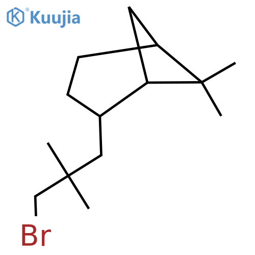 2-(3-bromo-2,2-dimethylpropyl)-6,6-dimethylbicyclo3.1.1heptane structure