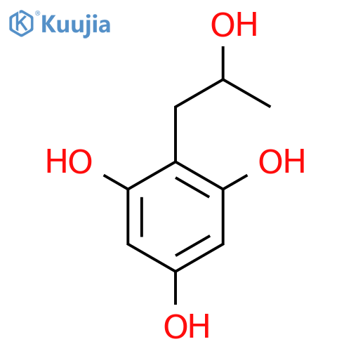 2-(2-hydroxypropyl)benzene-1,3,5-triol structure