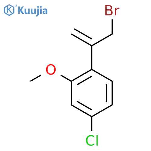 1-(3-bromoprop-1-en-2-yl)-4-chloro-2-methoxybenzene structure