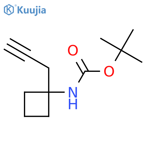 tert-butyl N-1-(prop-2-yn-1-yl)cyclobutylcarbamate structure