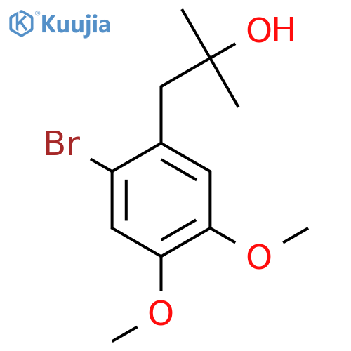 1-(2-bromo-4,5-dimethoxyphenyl)-2-methylpropan-2-ol structure