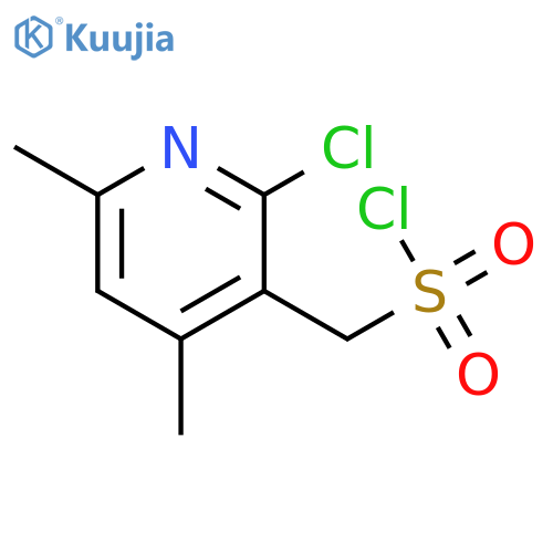 (2-chloro-4,6-dimethylpyridin-3-yl)methanesulfonyl chloride structure