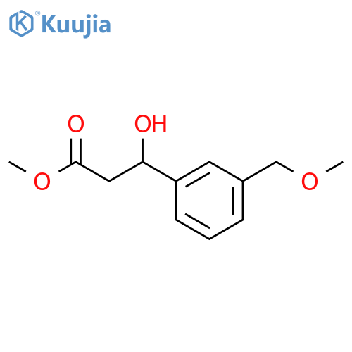 methyl 3-hydroxy-3-3-(methoxymethyl)phenylpropanoate structure