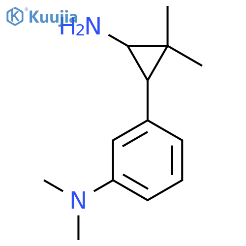 3-(3-amino-2,2-dimethylcyclopropyl)-N,N-dimethylaniline structure
