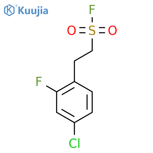 2-(4-chloro-2-fluorophenyl)ethane-1-sulfonyl fluoride structure
