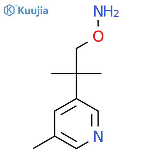 O-2-methyl-2-(5-methylpyridin-3-yl)propylhydroxylamine structure
