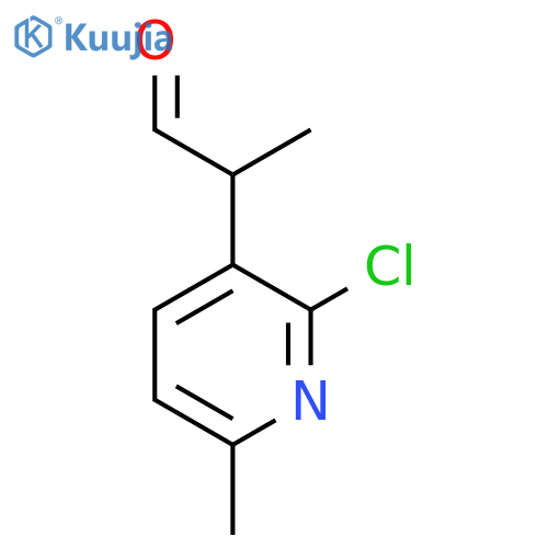2-(2-chloro-6-methylpyridin-3-yl)propanal structure