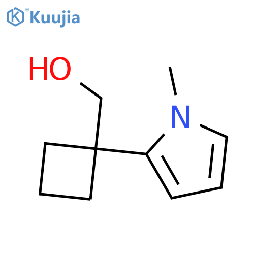 1-(1-methyl-1H-pyrrol-2-yl)cyclobutylmethanol structure