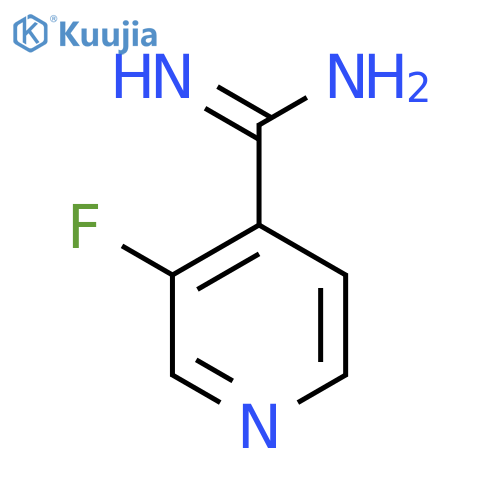 3-fluoropyridine-4-carboximidamide structure