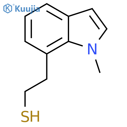 2-(1-methyl-1H-indol-7-yl)ethane-1-thiol structure