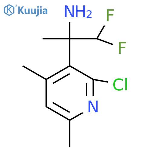 2-(2-chloro-4,6-dimethylpyridin-3-yl)-1,1-difluoropropan-2-amine structure