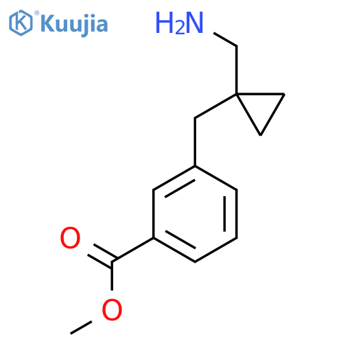methyl 3-{1-(aminomethyl)cyclopropylmethyl}benzoate structure