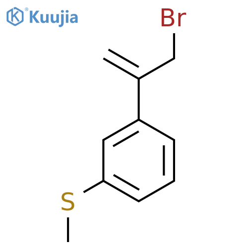 1-(3-bromoprop-1-en-2-yl)-3-(methylsulfanyl)benzene structure