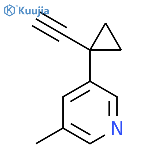 3-(1-ethynylcyclopropyl)-5-methylpyridine structure
