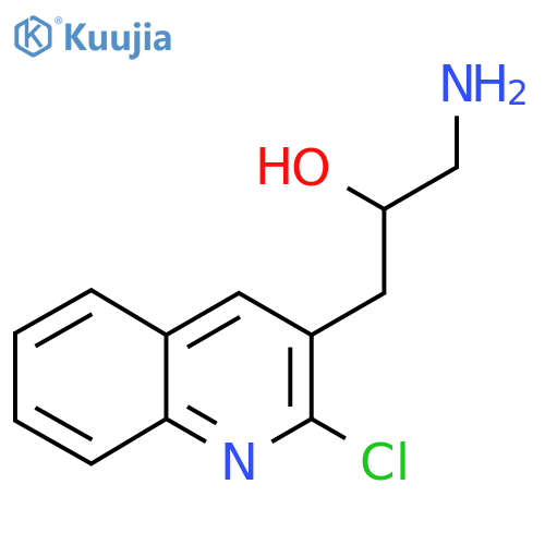 1-amino-3-(2-chloroquinolin-3-yl)propan-2-ol structure