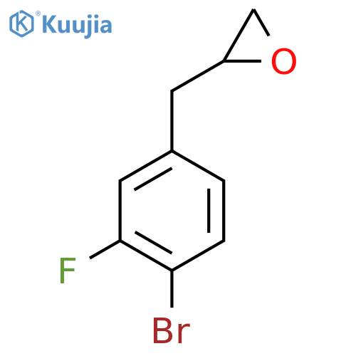 2-(4-bromo-3-fluorophenyl)methyloxirane structure