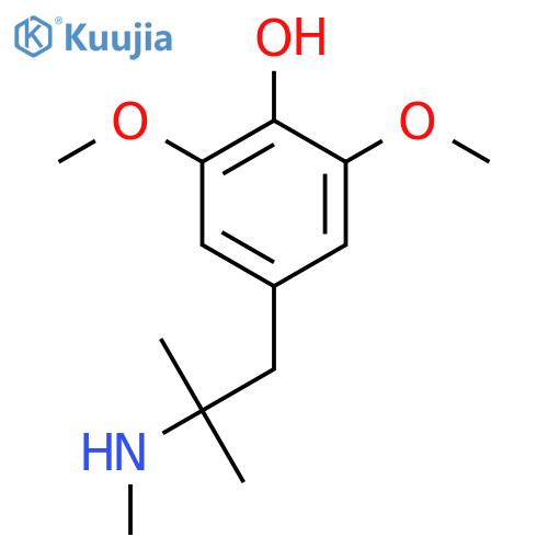 2,6-dimethoxy-4-2-methyl-2-(methylamino)propylphenol structure