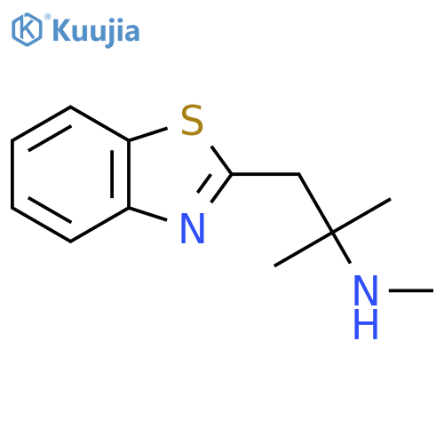 1-(1,3-benzothiazol-2-yl)-2-methylpropan-2-yl(methyl)amine structure