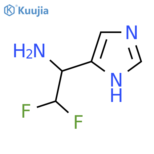 2,2-difluoro-1-(1H-imidazol-5-yl)ethan-1-amine structure