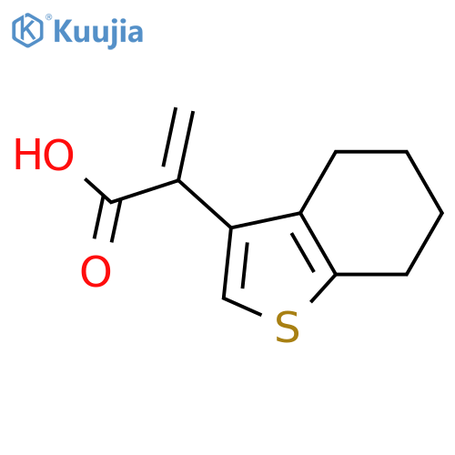 2-(4,5,6,7-tetrahydro-1-benzothiophen-3-yl)prop-2-enoic acid structure