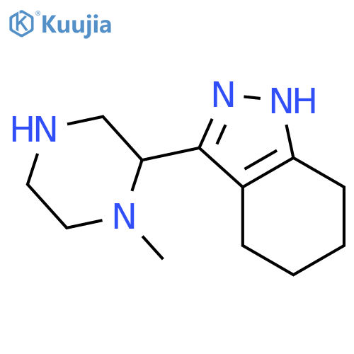 3-(1-methylpiperazin-2-yl)-4,5,6,7-tetrahydro-1H-indazole structure