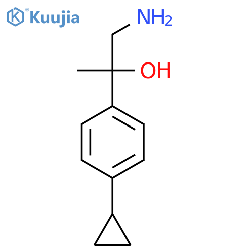 1-amino-2-(4-cyclopropylphenyl)propan-2-ol structure