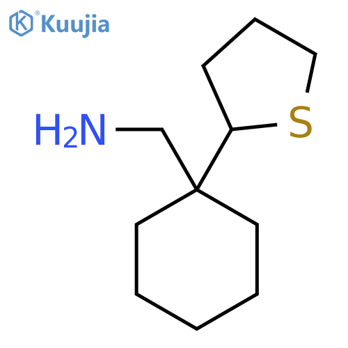 1-(thiolan-2-yl)cyclohexylmethanamine structure