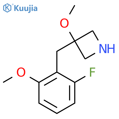 3-(2-fluoro-6-methoxyphenyl)methyl-3-methoxyazetidine structure