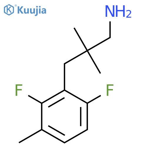 3-(2,6-difluoro-3-methylphenyl)-2,2-dimethylpropan-1-amine structure