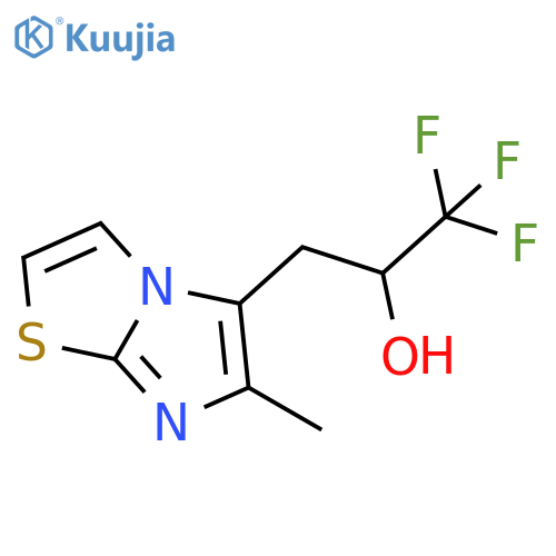1,1,1-trifluoro-3-{6-methylimidazo2,1-b1,3thiazol-5-yl}propan-2-ol structure