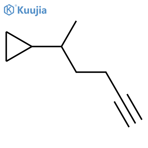 (hex-5-yn-2-yl)cyclopropane structure