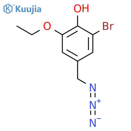 4-(azidomethyl)-2-bromo-6-ethoxyphenol structure