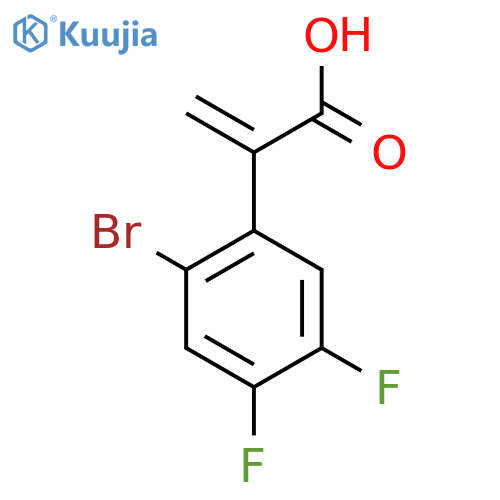 2-(2-bromo-4,5-difluorophenyl)prop-2-enoic acid structure