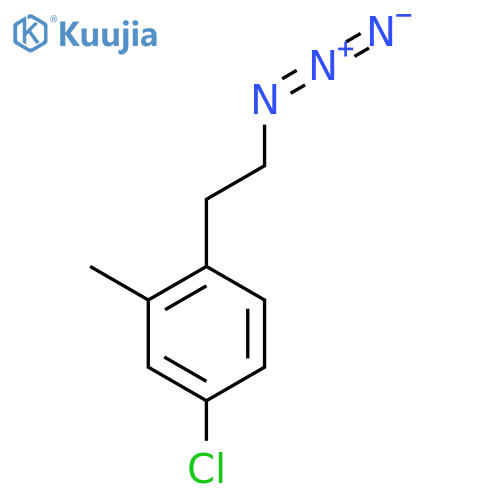 1-(2-azidoethyl)-4-chloro-2-methylbenzene structure