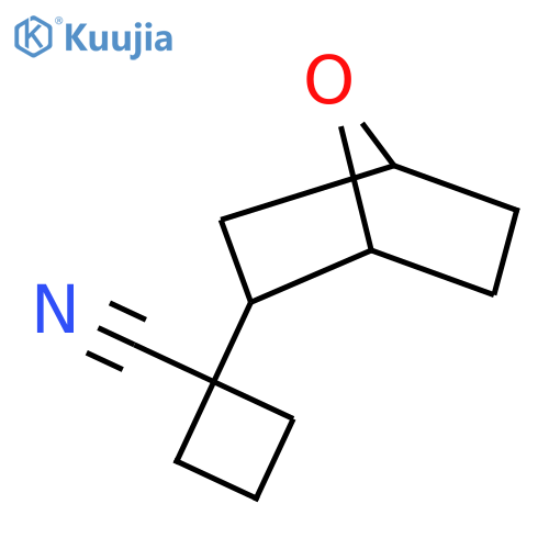 1-{7-oxabicyclo2.2.1heptan-2-yl}cyclobutane-1-carbonitrile structure