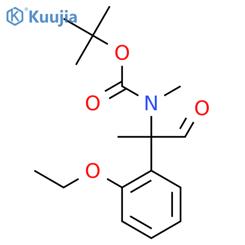 tert-butyl N-2-(2-ethoxyphenyl)-1-oxopropan-2-yl-N-methylcarbamate structure