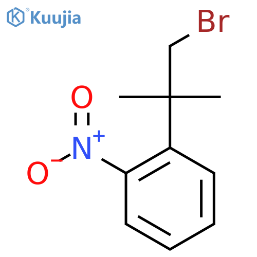 1-(1-bromo-2-methylpropan-2-yl)-2-nitrobenzene structure